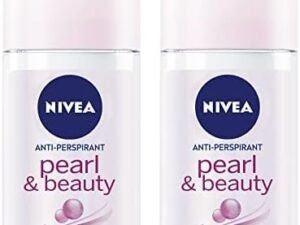 NIVEA Antiperspirant Roll-on for Women, Pearl & Beauty Pearl Extracts, 2x50ml