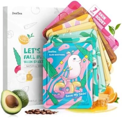 ZealSea Sheet Mask Face Mask Skin Care (Pack of 7)
