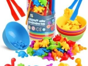 AMERTEER 48 Pcs Counting Dinosaurs Toys