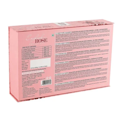 NUTRIGLOW Natural's English Rose Facial Kit for Women with Rose Extracts