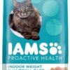 IAMS Proactive Health Indoor Weight & Hairball Care Adult Dry Cat Food with Chicken & Turkey, 7 lb. Bag